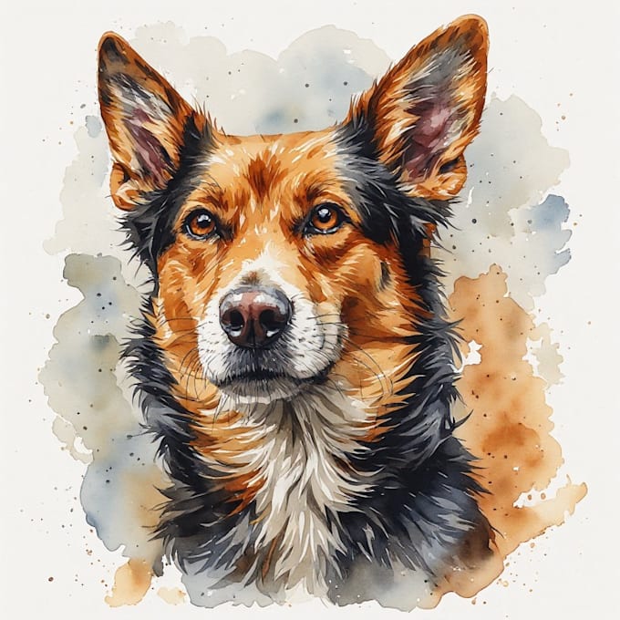 create personalized pet portrait illustrations, with optional owner