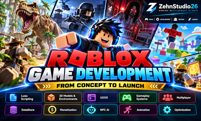 develop a complete roblox game from concept to launch