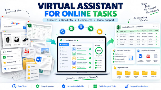 be your virtual assistant for research and online tasks
