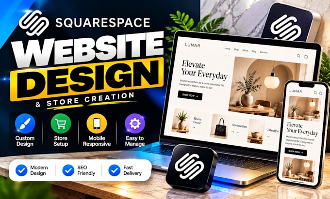 do squarespace website design, squarespace store