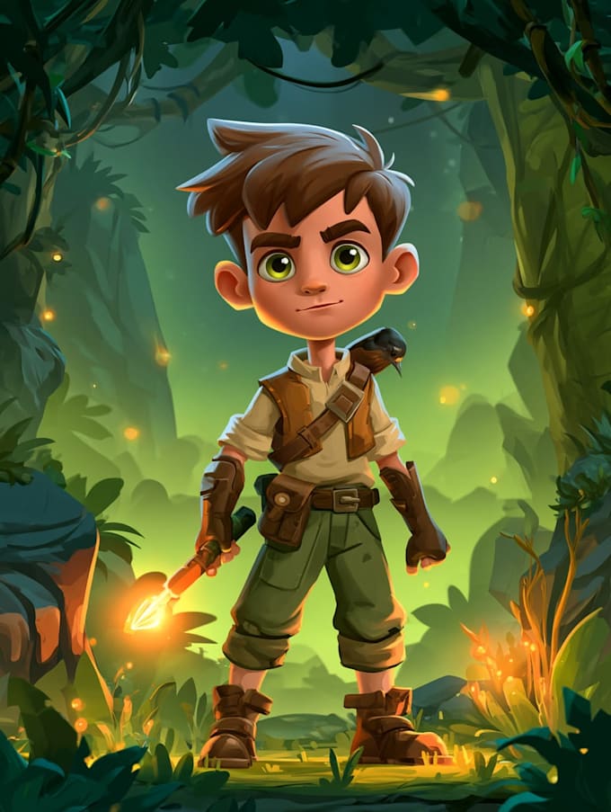 draw 2d game character or 2d game character