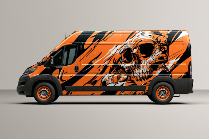 create a professional vehicle wrap and car graphics design