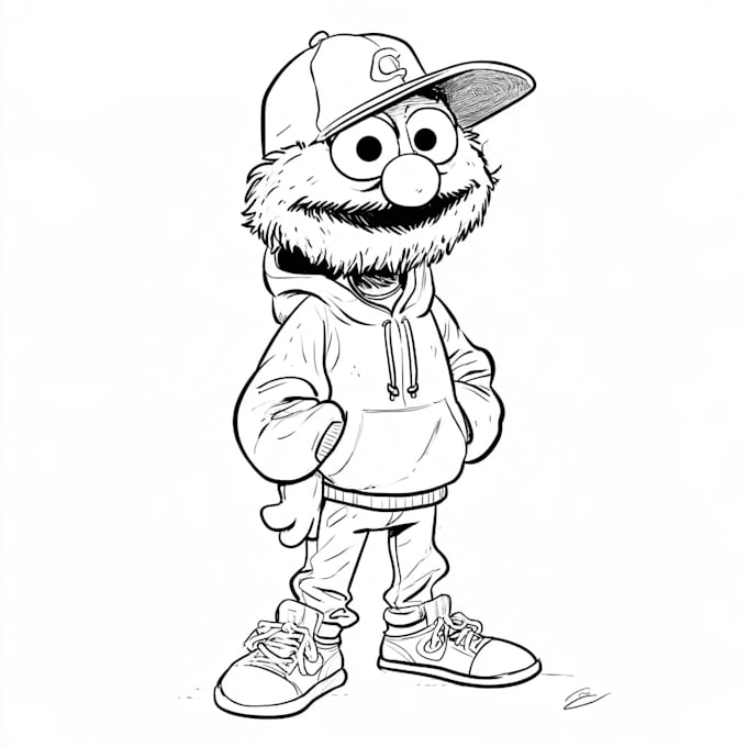 do 2d character desain and cartoon art