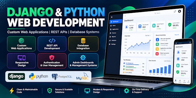 develop a professional django python web application