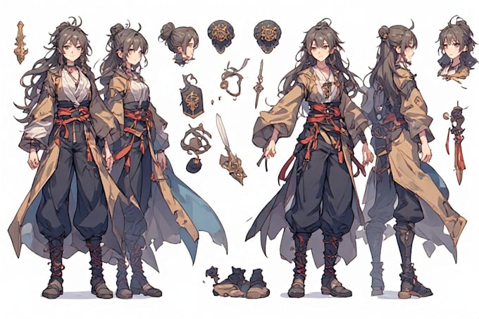 make illustration in anime and manga style