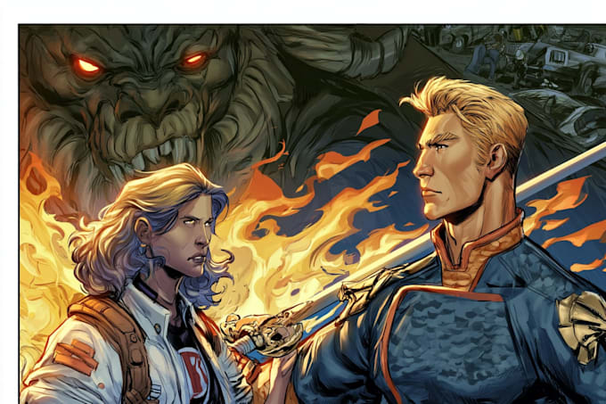 create immersive comic book artwork for your project