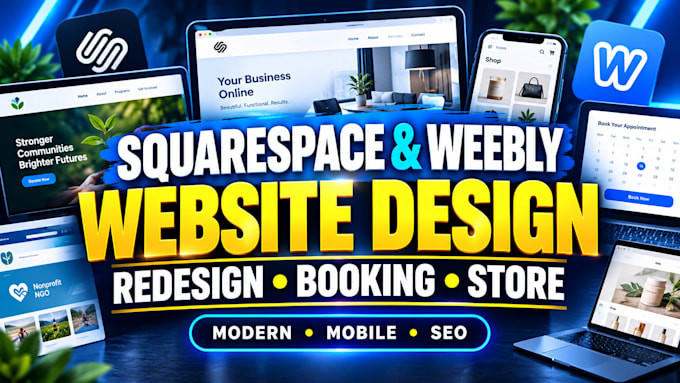 redesign ngo website squarespace website square booking squarespace store weebly