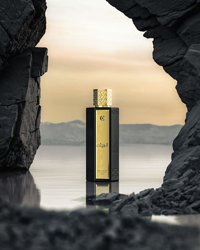 make premium perfume 3d product animation