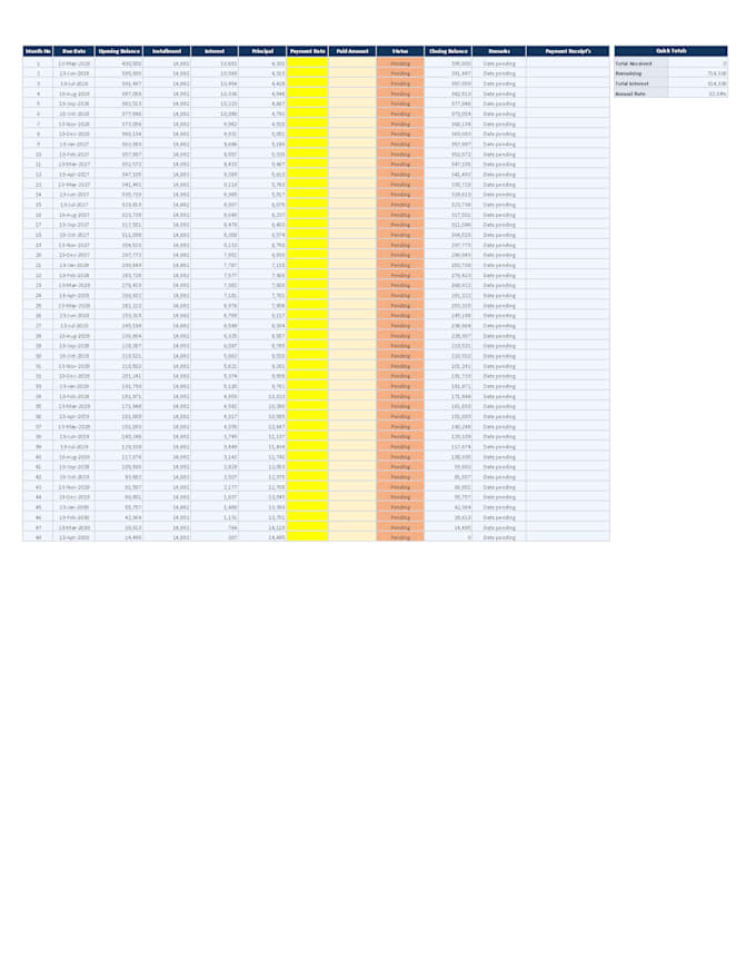 create inventory management and excel reports