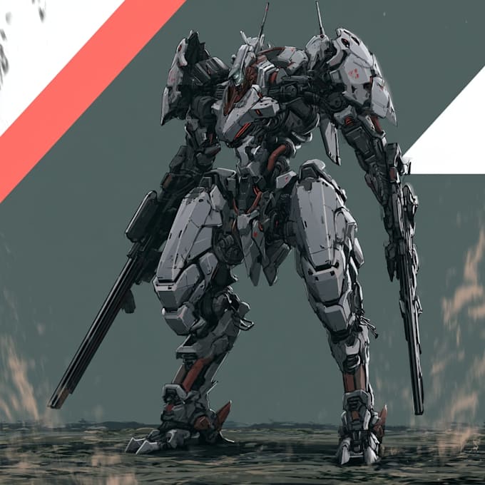 design sci fi mecha and robot concept art