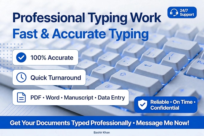 do something I am really good at fast typing in ms word