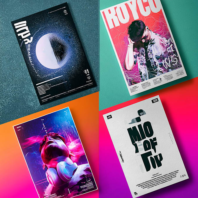 design event posters and business poster designs
