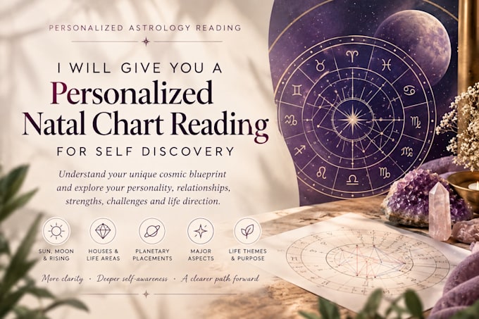 a personalized natal chart reading for self discovery
