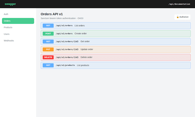 build a secure laravel rest API with sanctum authentication