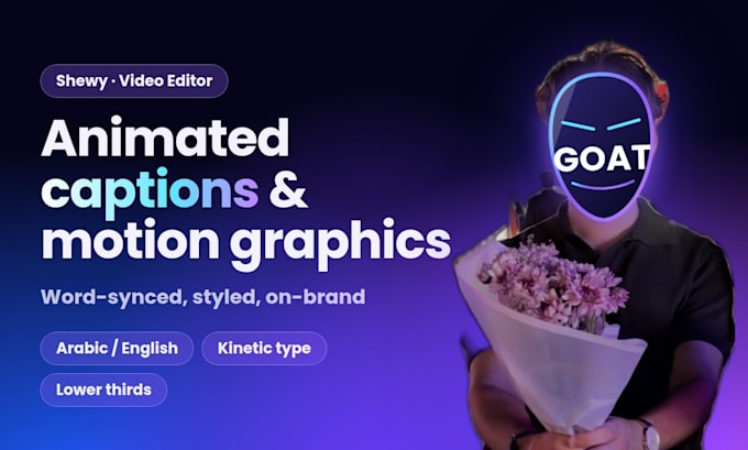 add animated captions and motion graphics to your video