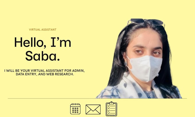 be your virtual assistant for admin data entry and web research