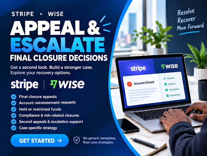 appeal stripe or wise account final closure decisions