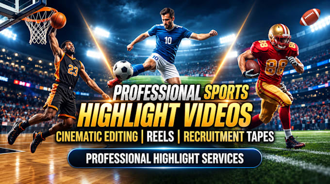 edit professional sports highlight video