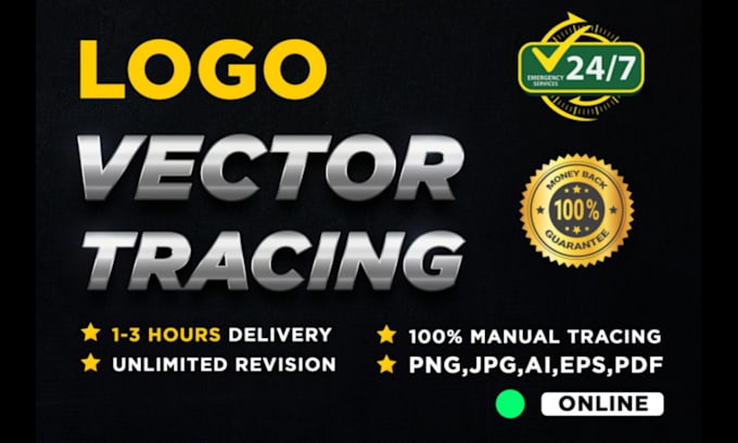 recreate logo in vector, vectorize my lo go and convert image to vector fast