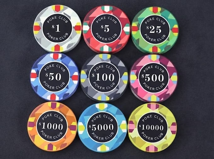 design a professional poker chip or poker logo