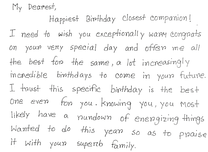 write handwritten lettres and cards