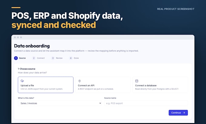 build a pos, erp or shopify API integration and data sync