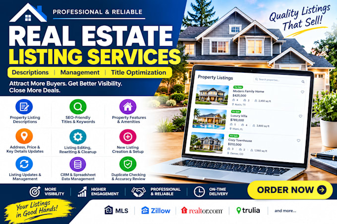real estate listing descriptions property listing management title optimization