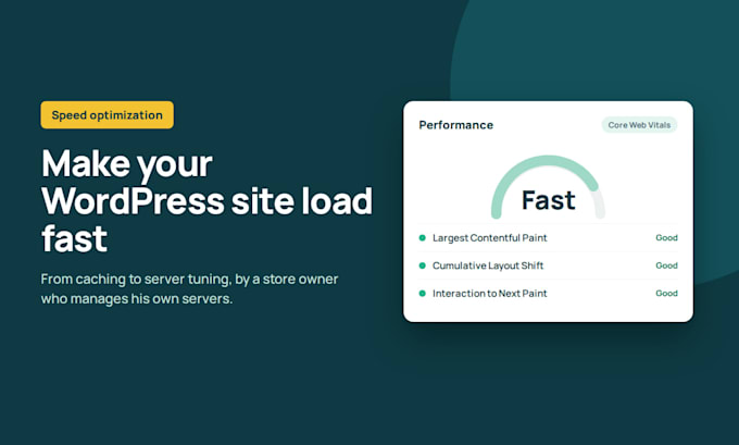 speed up your wordpress and woocommerce website