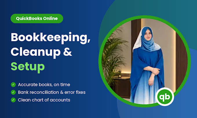 do quickbooks online bookkeeping, cleanup and setup