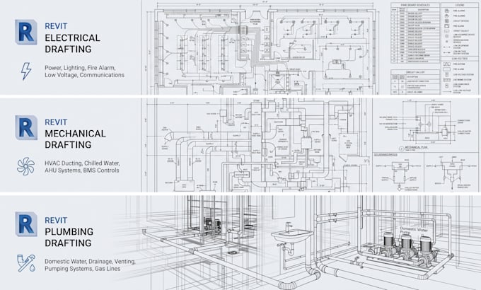 bim revit mep hvac mechanical electrical plumbing designing
