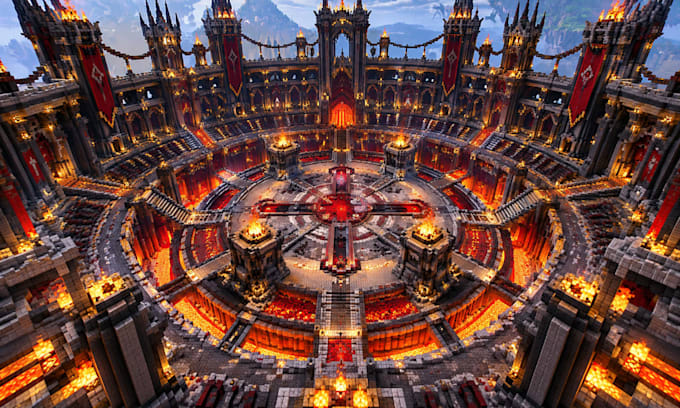 build custom minecraft maps, builds, spawns, lobbies and worlds