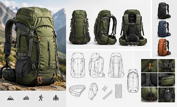 design custom hiking, camping, trekking and outdoor backpacks