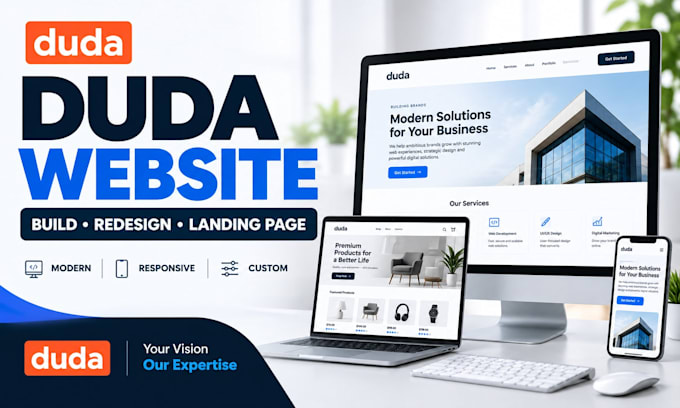 build duda website design or redesign duda website duda landing page