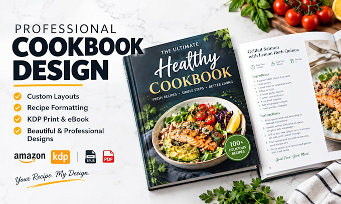 write and design cookbook recipe cookbook formatting, layout and interior design