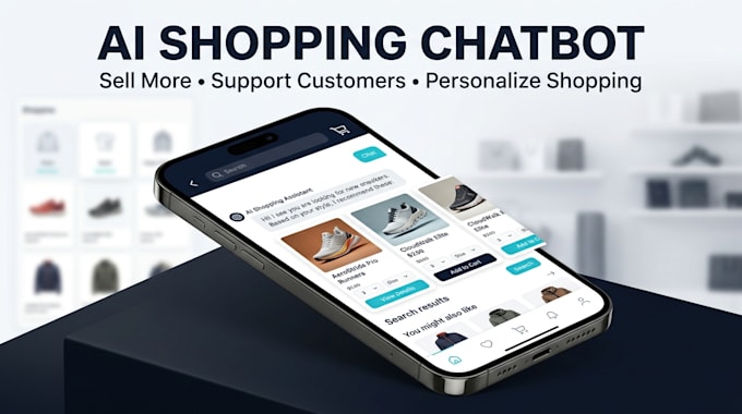 build ai chatbot for shopping app, ecommerce app retail apps