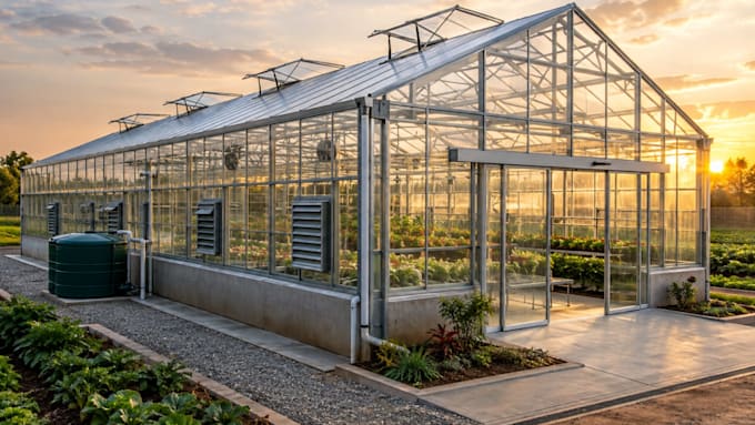 do greenhouse design, 3d greenhouse design, plans and  custom rendering