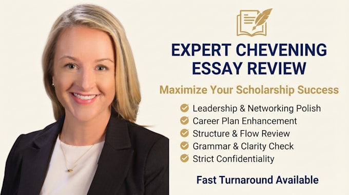 review, edit and proofread your chevening scholarship essays and sops