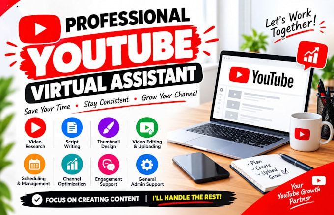be your professional youtube virtual assistant