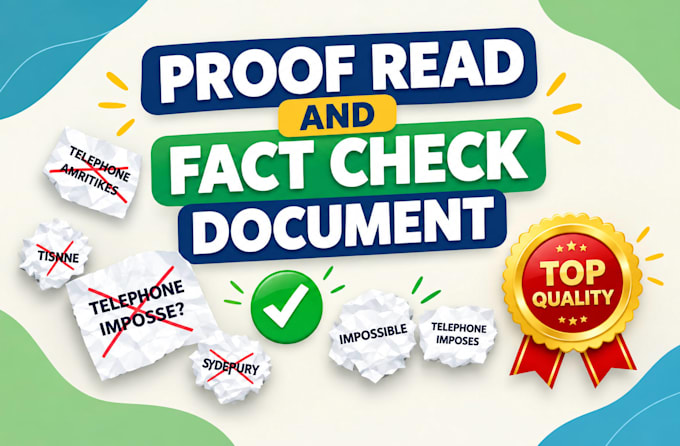 fact check errors in document and proofread