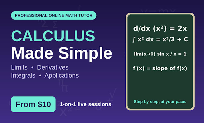 teach you calculus step by step online
