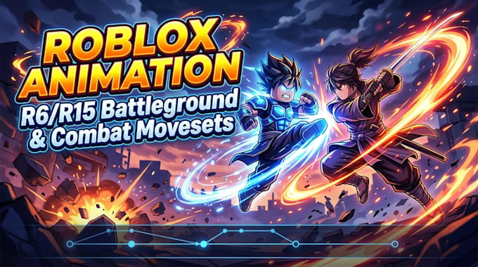 create custom roblox animation and battleground combat movesets