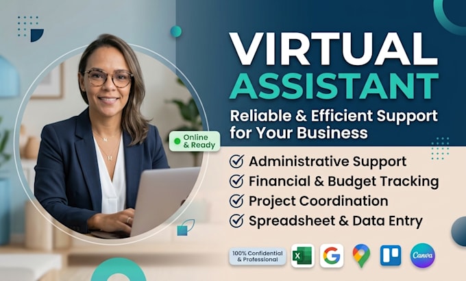 virtual assistant for admin, finance, and project