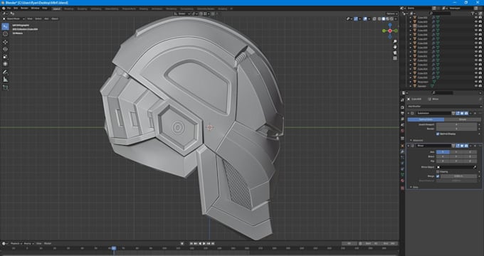 design 3d cosplay mask wearable halloween printable model