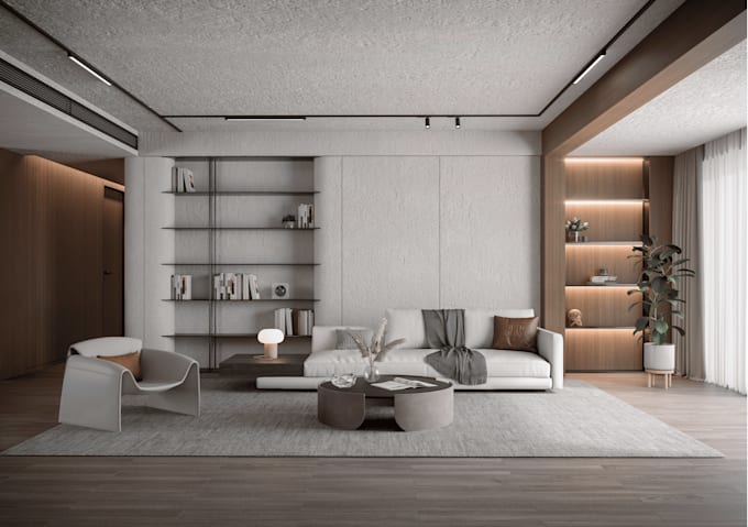 create realistic architectural interior renders