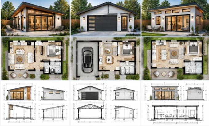 design adu plans backyard adu garage conversion and residential permit drawing