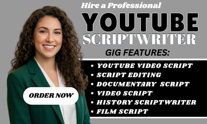 do  youtube video documentary script script editing history script film script