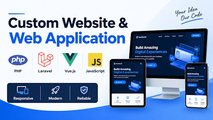 develop a custom website or web application