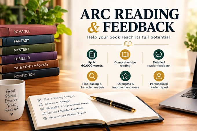 read your arc and provide detailed reader feedback