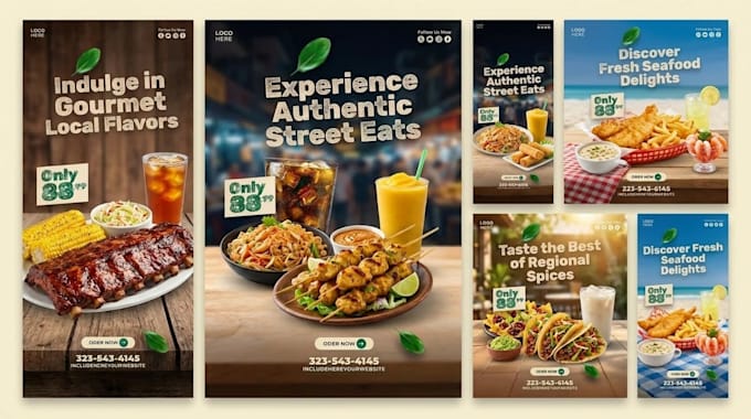 design professional food poster for facebook