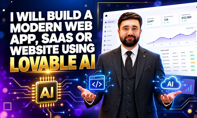 build a modern web app, saas or website using lovable ai